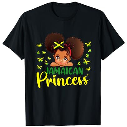 Jamaica Princess Flag for Girls Jamaican Pride Jamaica T-Shirt