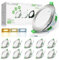 ALUSSO LED Einbaustrahler 230V Dimmbar 68mm LED Spots Flach, 3WT 4W 6W 8W 3CCT 3000K Warmweiß 4000K Neutralweiß 6500K Kaltweiß IP44 Einbauleuchten für Badezimmer Küche Wohnzimmer, 10er Set