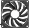 Ventilador de Chasis PWM de bajo Ruido y Rápida Disipación de Calor, Cuerpo Ultradelgado 80 X 80 X 10 Mm, para Carcasas de Computadora