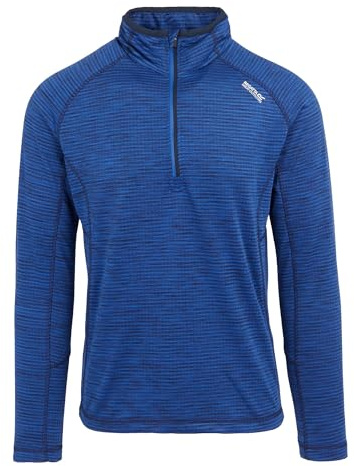 Regatta Mens Yonder II Half Zip Outdoor Pullover Fleece - Olympian Blue - 2XL
