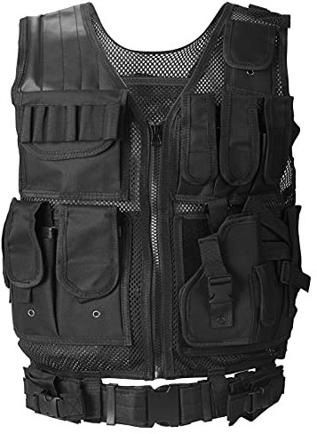 Pretfy Gilet respirant multifonctionnel pour l'extérieur, démontage rapide, gilet de protection CS Field, équipement d'entraînement