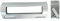 daniplus Türgriff, Griff silber Universal für Kühlschrank, Gefrierschrank LxTxB 196x72x24mm