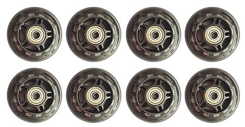 GSHUPIOU Ersatz der Räder der Schlittschuhe, Ersatz-Skate-Rollen, Inline-Skate-Rollen 72 MM 82A mit Lagern