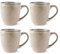 GBHOME Keramik-Kaffeetassen-Set, 4er-Set, 12oz Steingut-Tassen für Papa/Mama/Frau/Mann, Leichte Tassen für Latte/Tee/Bier/Heiße Schokolade, Spülmaschinen- & Mikrowellengut, Cappuccino GCS067CP
