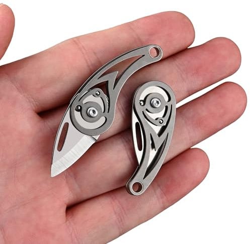 BEEK Titanium Box Cutter, Small Pocket Multi Tool, Box Opener, Folding Utility Multitool, EDC Gadgets for Outdoor Camping, DIY, Gift for Men