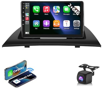 ESSGOO 2+64G Android14 kabellosem Carplay und Android Auto Autoradio Für BMW X3 E83 2004-2012 Sprinter mit 9 Zoll HD Touchscreen Bluetooth FM RDS GPS Navi WiFi