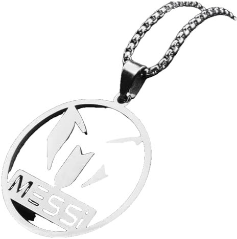 KREATIONS Lionel Messi Edelstahl Schlüsselanhänger, Fußball Fan Geschenk