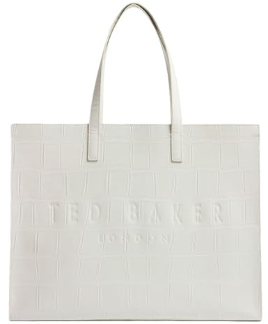 Ted Baker Schultertasche Croccel Croc Effect Icon Bag Ivory creme