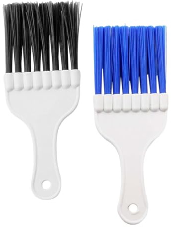 Kisangel Peigne à Ailettes Climatiseur Lot de 2 Brosses de Nettoyage pour Radiateur et Condenseur Outil D’Entretien pour Réfrigérateur et Serpentin Léger et Portable
