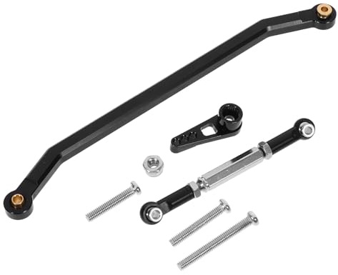 Abaodam Metal Steering Rod Links for Rc Car Toy Repairing Part Compatible Scale Models Includes Tightening Linkage