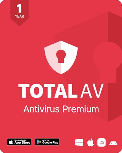 TotalAV Antivirus Software – 1 Year Subscription | Internet Security for Windows, macOS, Android & iOS | Real-Time Virus & Ransomware Protection | WebShield Anti-Phishing & Cloud-Assisted Detection