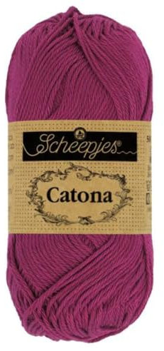 Scheepjes - Scheepjes Catona 128 Tyrian Purple Yarn - 1x50g