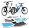 style4Bike Fahrradaufkleber Fahrrad Aufkleber Streifen Sets | klein