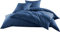 Mako-Satin Baumwollsatin Bettwäsche Uni einfarbig zum Kombinieren (Bettbezug 155 cm x 220 cm, Jeans Blau) viele Farben & Größen