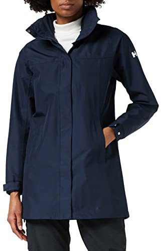 Helly Hansen Damen Aden Langer Regenmantel, Marineblau, 5XL