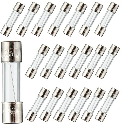 BOJACK F1.6AL250V 5x20 mm 1.6 A 250 V Schnell schmelzen Sicherungen 1.6 ampere 250 volt 0,2 x 0,78 Zoll Glasröhren sicherungen(Packung mit 20 Stück)
