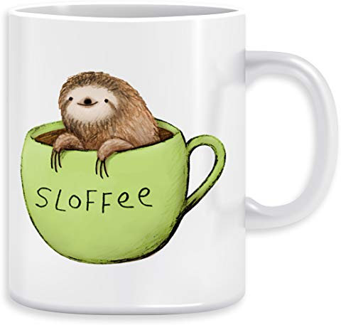 Sloffee Kaffeebecher Becher Tassen Ceramic Mug Cup