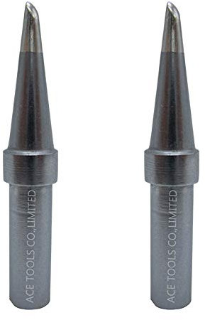 ETAA abgeschrägte einzelne flache Lötspitze 1,6 mm für WESD50 WES50 WESD51 WES51 PES50 LR20 PES51 LR21 WE1010NA (WE1010EU WE1010EDU) WE1010 WECP lot Eisengriffspitzen (2)