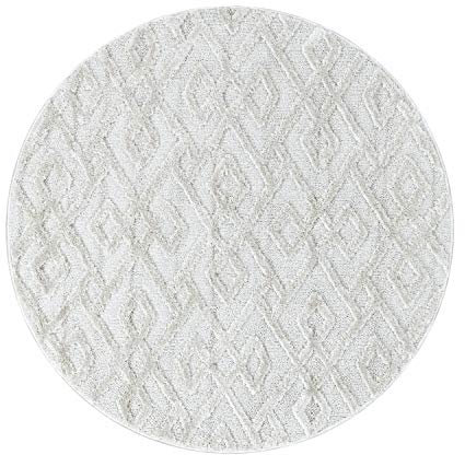 Ayyildiz Teppich PISA80804708CREAM Teppiche, 80 Zentimeter Rund