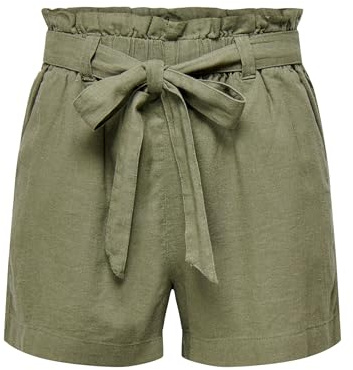 JdY Damen Jdysay Mw Linen WVN Noos Shorts, Kalamata, 38 EU