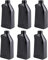 Hacaroa 6 Pack Plastic Engine Oil Jugs with Lid, 34 Oz Motor Oil Bottle Storage Container, Black Empty HDPE Bottle Jug for Bleach, Detergent, Lubricant, Automotive Fluids