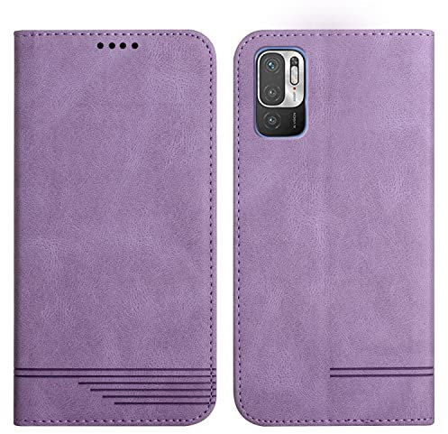 Rostsant Coque Xiaomi Poco M4 Pro 5G Housse de Cuir PU Portefeuille Magnétique Etui de Protection pour Xiaomi Poco M4 Pro 5G - Violet