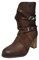 NOAGENJT Stivaletti vintage Stivali Donna Allacciare Tacco stivali corti estivi donna stivaletti estivi donna traforati tacco stivali donna Autunno Stivali dritti (Caffè,38 EU) 2022