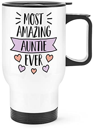 Most Amazing Auntie Ever Travel Mug Cup with Handle