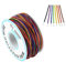 Prueba de aislamiento de alambre de campana de 280 metros 30AWG estañado cobre sólido cable resistente a altas temperaturas alambre de aviación, 8 colores