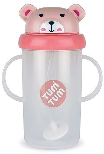TUM TUM Tippy Up Free Flow Sippy Cup (No Valve), Sippy Cup for Toddlers, BPA Free (Betsy Bear 300ml)
