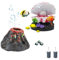 MultiValue 2 Pcs Fish Tank Decorations, Mini Artificial Volcano Aquarium Ornaments Cute Scallop Pearl Fish Tank Ornament, Can Use for Oxygen Pump, Lovely Small Fish Tank Accessories (Volcano+Scallop)