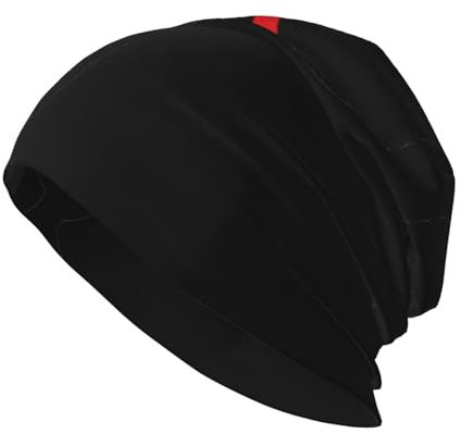 FWJZDSP Karate Boy Vector, wechselbare Gürtelfarbe, Winter-Mütze, Mütze, Schal-Set, Warmer Strick, Dicke Fleece-gefütterte Mütze, Nackenwärmer für Herren und Damen