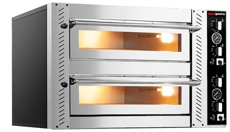GGM Gastro | POE4425 | Elektro Pizzaofen - 4+4x 25cm - Manuell