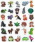 Niuhong 30 Pcs Schuh-Charm Kinder Crocs PVC Schuh Charms Karikatur Schuhanhänger Decoration Clogs Anstecker Schuhschmuck Schuhe Verzierung Knöpfe Schuhe DIY Zubehör (Wildtier)