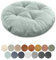 Lsjoaw Sitzkissen Rund 50cm Dicke 6cm 1 Stück Bodenkissen Rund Sitzpolster Stuhlauflage Sitzpolster Stuhlkissen Polster Auflage für Wohnzimmer Büro Konferenzraum Cordstoff （MintgrüN）