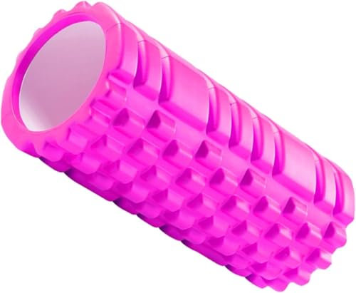 Foam Roller Deep Tissue Massage Trigger Point Muscles Therapy Physio Yoga Roll Muscle Massager Back Exercise Home Gym Fitness Legs, Calf, Pilates, Runners (Pink)