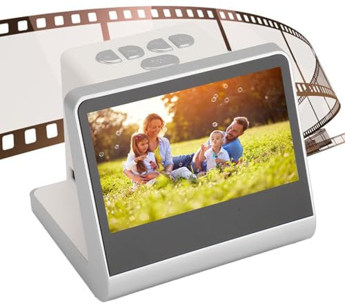 Filmscanner, 5-Zoll-LCD-Bildschirm, 22 MP, JPEG-Dateien, für Negative, Filmdigitalisierer, 100–240 V (EU-Stecker 100-240 V)