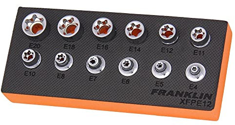 3/8 Drive Low Profile E-Torx Set 12 Pcs Franklin Tools XFPE12