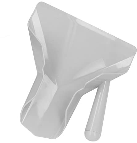 French Fries Shovel, Scratch Resistant PC Scoop, Funnel Design for Easy Food Distribution, Non Slip Right Handle for Popcorn, Chips, Ice Cubes, and Candy, Kitchen Utensils