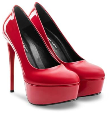 Michael Soul ARIA - Plateau Pumps rot Lack Schuhgröße 38