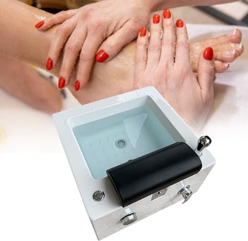 WEIMILOR Bañera acrílica para pedicura, Lavabo eléctrico, bañera Moderna Blanca para pies, bañera Profesional para Surf con luz LED y Manzana