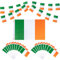 51 Stück irische Flaggen für St. Patrick's Day Party-Dekorationen, inklusive doppelseitiger irischer Flagge, 152 x 91 cm, 20 kleine Irland-Flaggen und 30 irische Flaggen-Wimpelkette