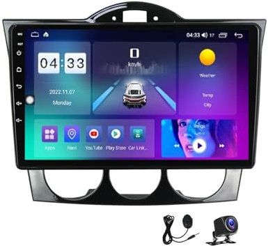 LMPlus Android 13 Autoradio Bluetooth Car-Play Mit 9 Zoll Touchscreen Kompatibel Mit Mazda RX8 2008~2021 Multimedia Navigation Radio Unterstützt DSP/USB/4G/RDS FM Audio Player,M600S 8core 6G+128G