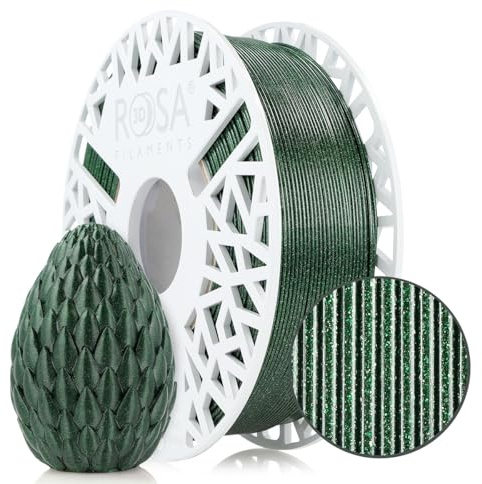 ROSA3D PETG HS Galaxy Filament 1.75 mm für 3D Drucker, Grün Spule 1 kg