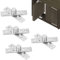 Bebochoi 4 Juegos Bisagra Giratoria de Acero Inoxidable, Bisagras Pivotantes para Puerta de 360 Grados, Bisagras Pivotantes de Central de Oculta, Para Puertas, Ventanas y Armarios