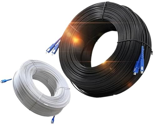 ZZWFMW Cavo patch SC a 1 fili in fibra ottica per interni (100 m 1 nucleo bianco, LC A-LC A)
