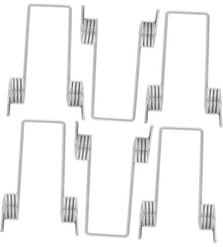 CHICAMPERA 6pcs Torsional Spring Kit for Trash Can Repair Replacement for Press Garbage Bins V-Shaped Compression Springs for Easy Installation and Maintenance