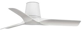 Faro Hey Tube Ventilador de techo pequeño de 3 aspas blanco mate
