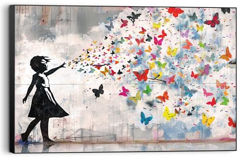 REINDERS Wandbild, Butterfly Girl, Kinderzimmer, MDF, 60 x 90