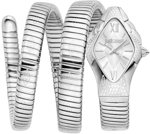 Just Cavalli Damen Analog Quarz Uhr mit Edelstahl Armband JC1L307M0015